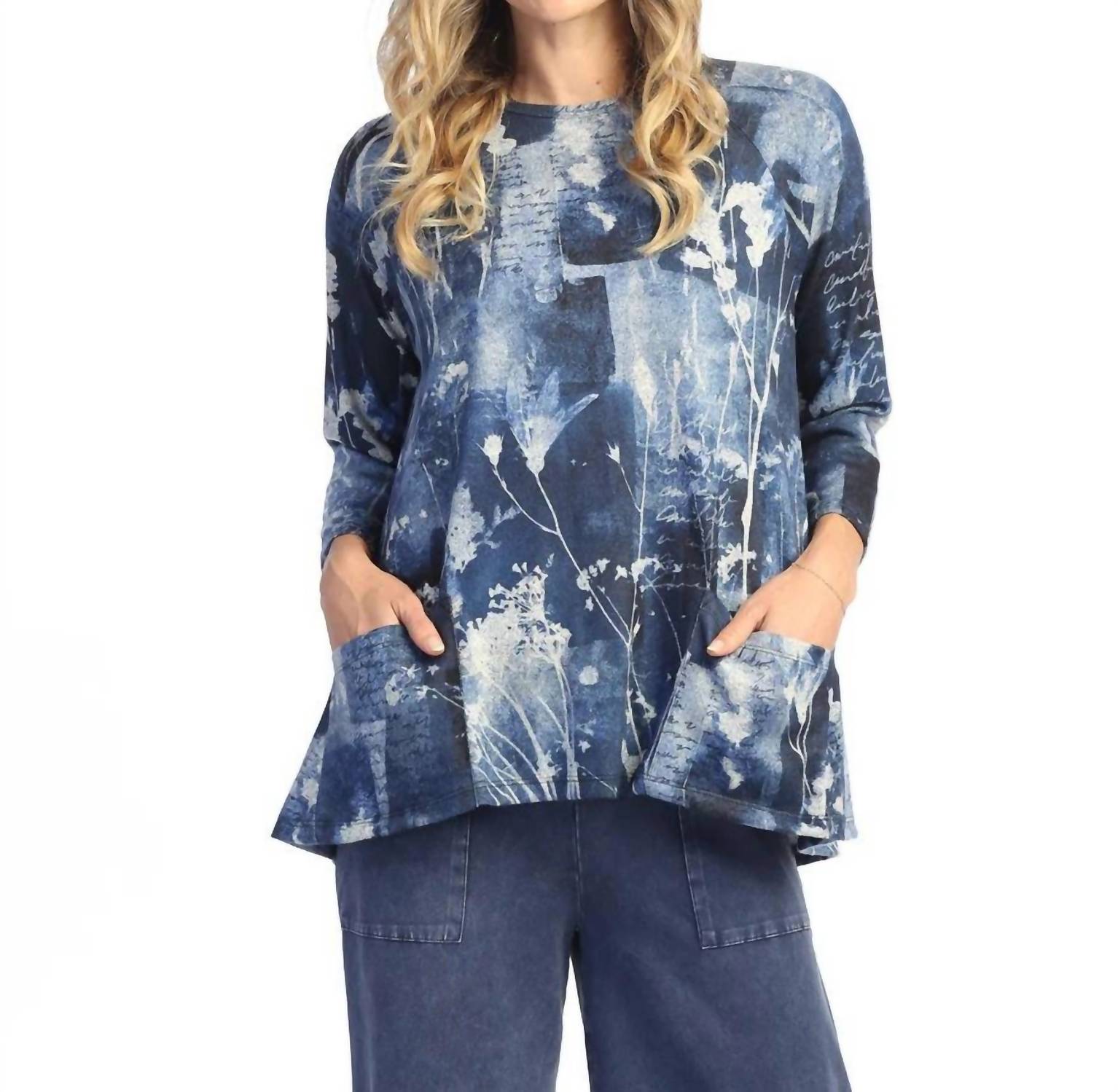 Jess & Jane - Mariposa French Brush Patch Pocket Top