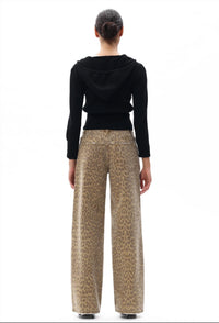 Bayeas - Mid Rise Relaxed Straight Leg Pants