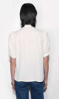 Greylin - Fatima Pleated Short Sleeve Blouse