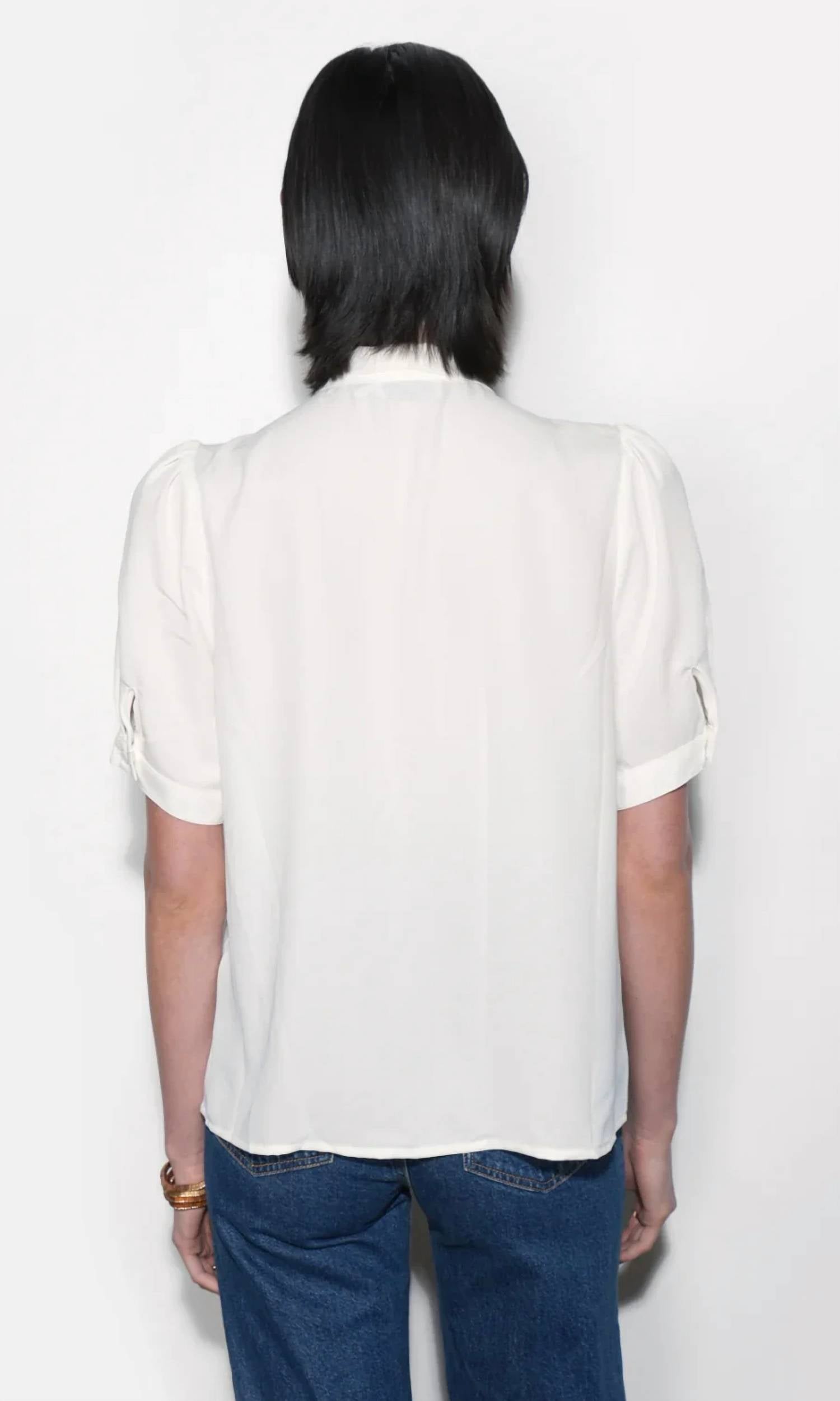 Greylin - Fatima Pleated Short Sleeve Blouse