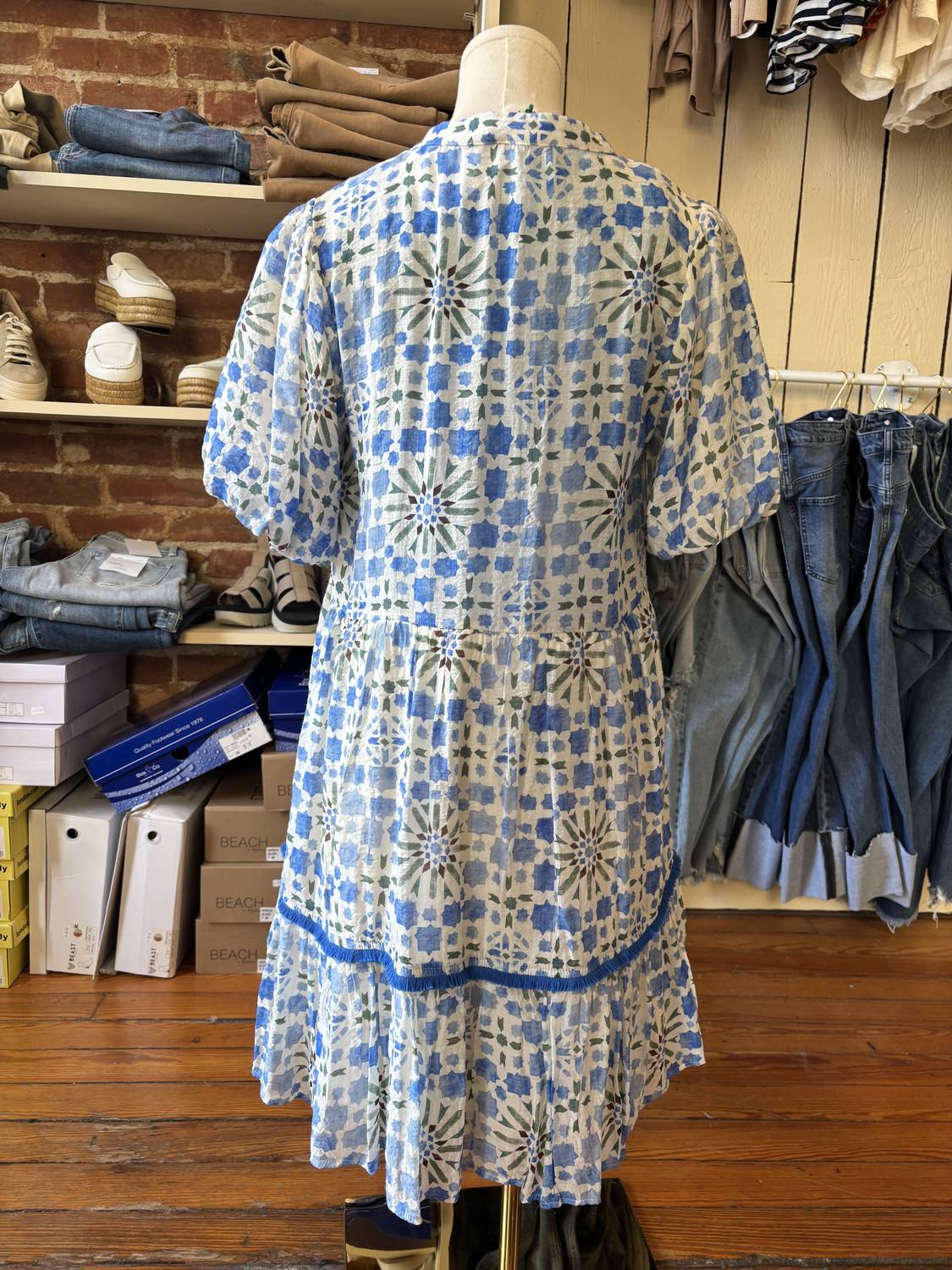 Voy - Women's Puff Sleeve Mini Dress