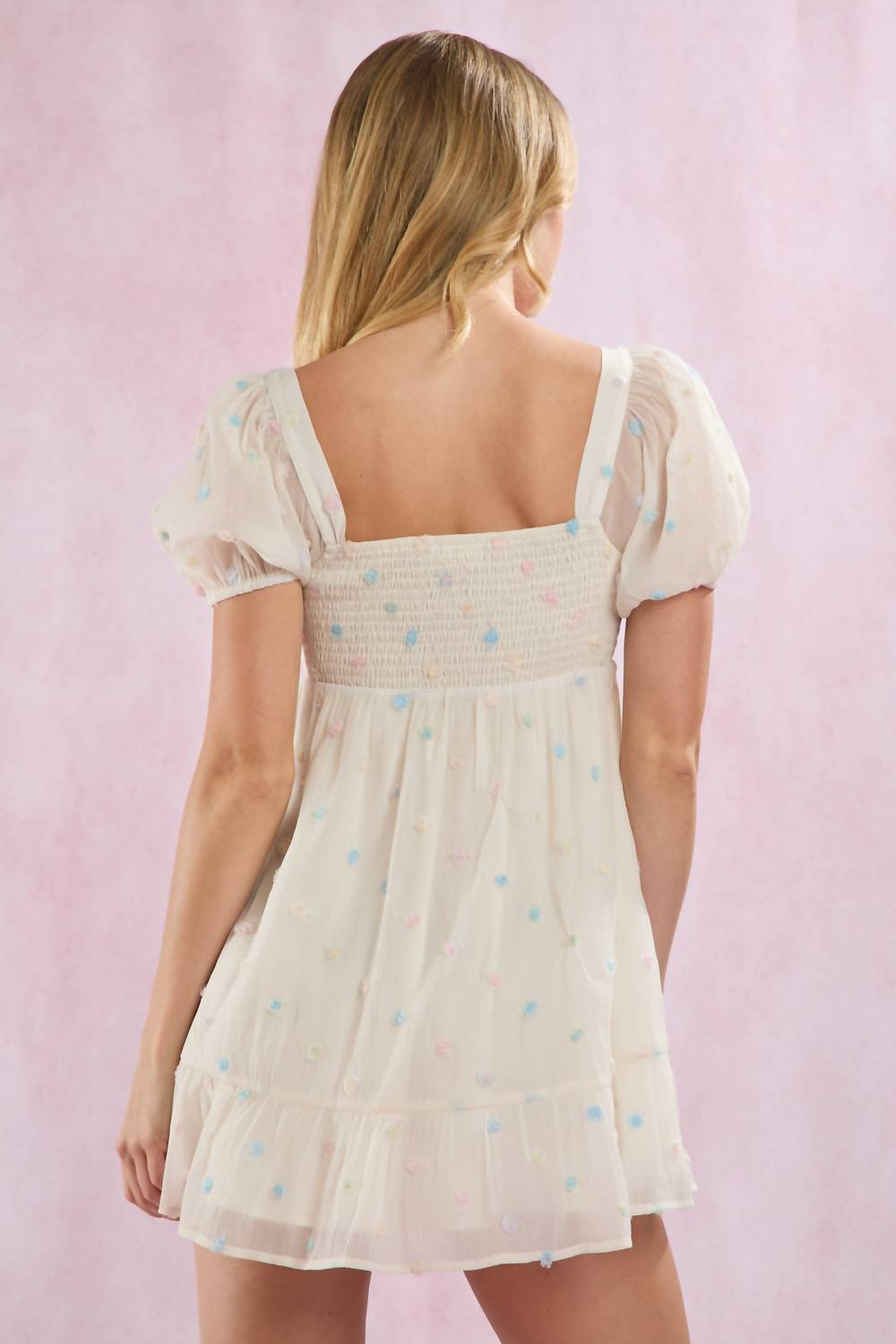 Peach Love - Sweet Pea Rose Flower Dress