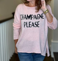 Wooden Ships - Women's Champagne Please Crew Sweater