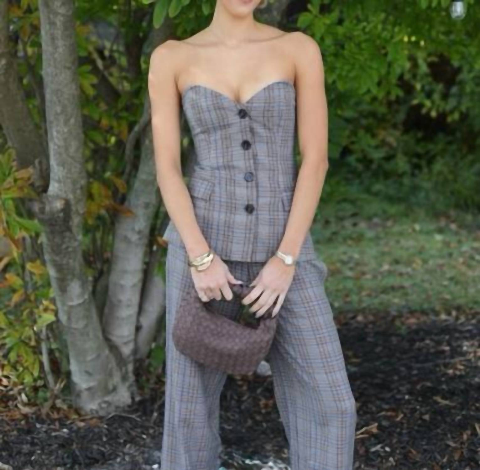 Olivaceous - Toasted Plaid Top
