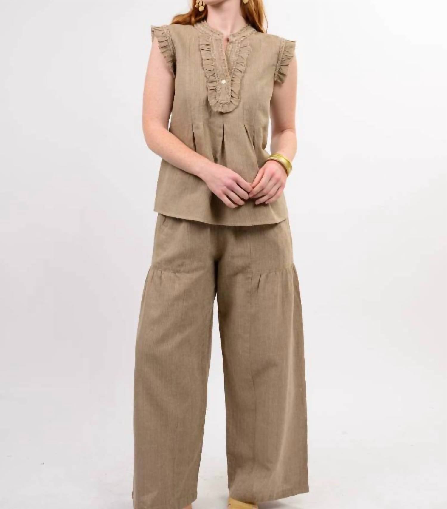 Ivy Jane - Sleeveless Top & Wide-leg Pants Set