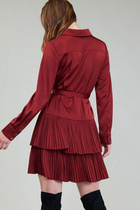 Nyland - Saffira Shirt Dress W/ Pleated Tie