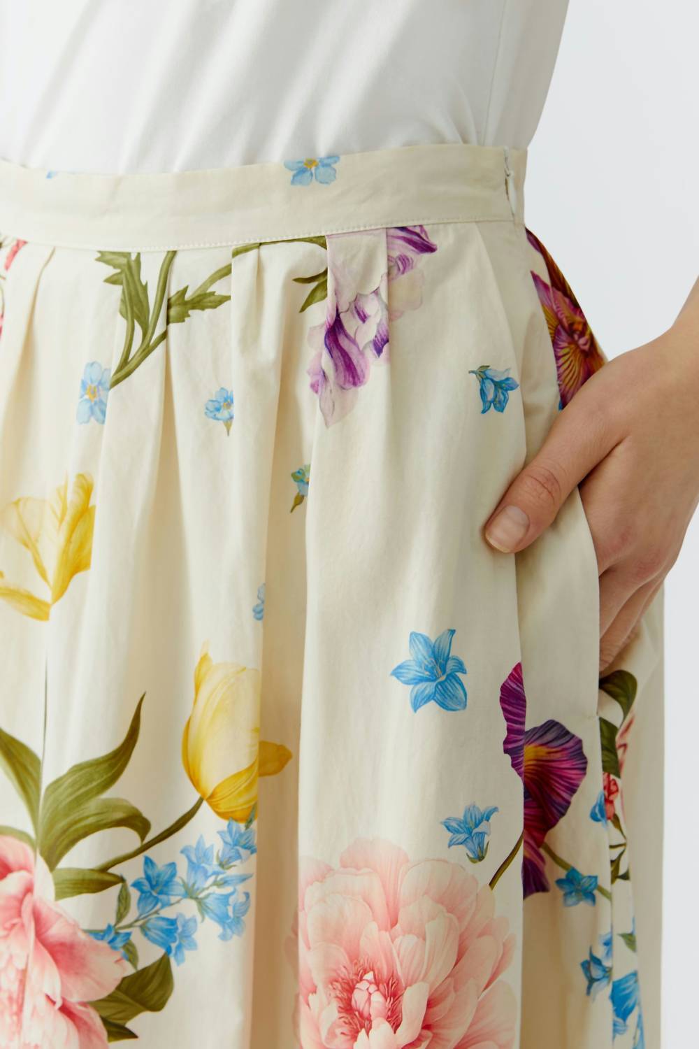 Oui - Floral Skirt