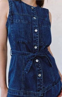 Bella Dahl - Seamed Belted Vest