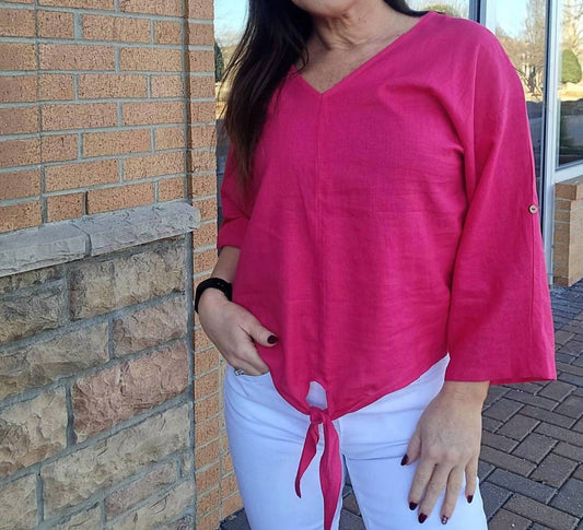 Charlie B - Sizzling Front Tie Top