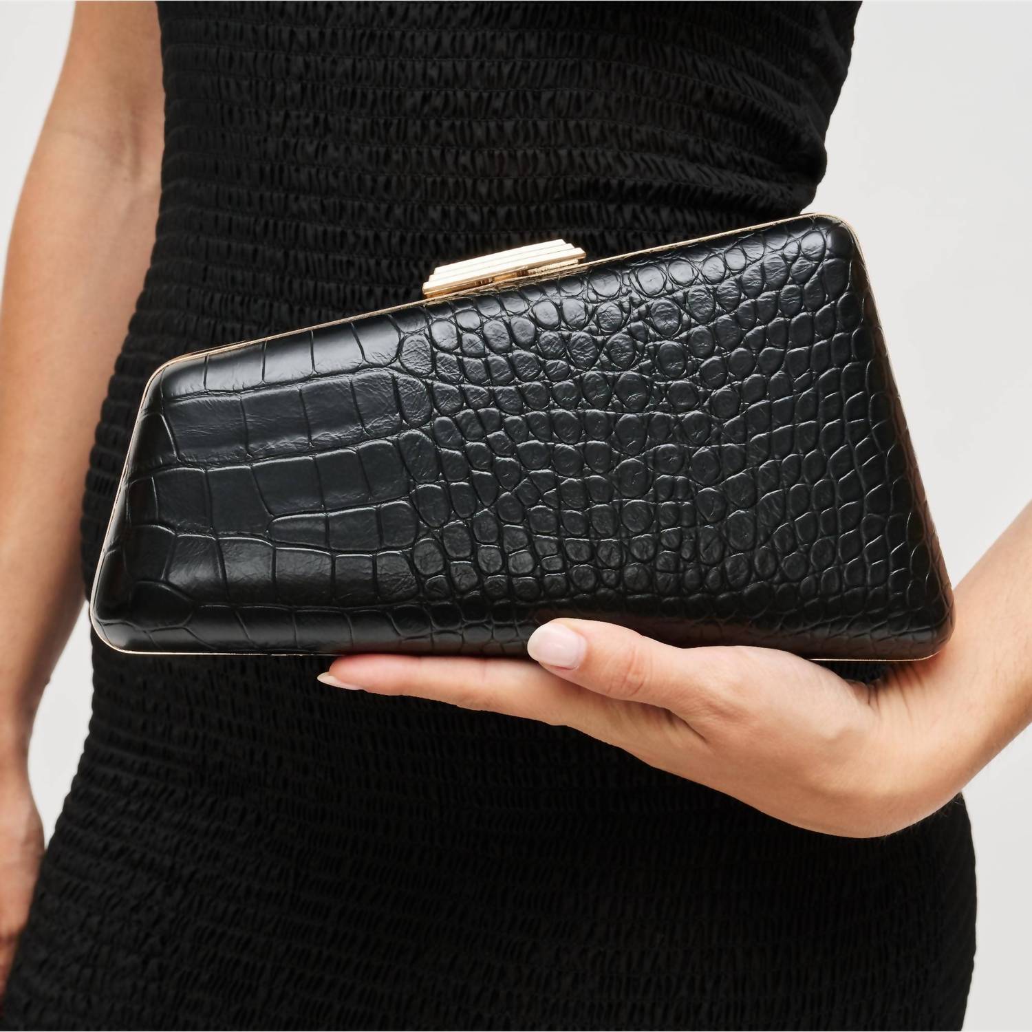 Urban Expressions - Women's Irene Croco Asymmetrical Evening Bag