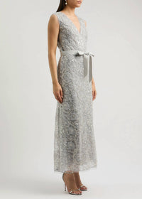 Huishan Zhang - Esma Embellished Tulle Maxi Dress