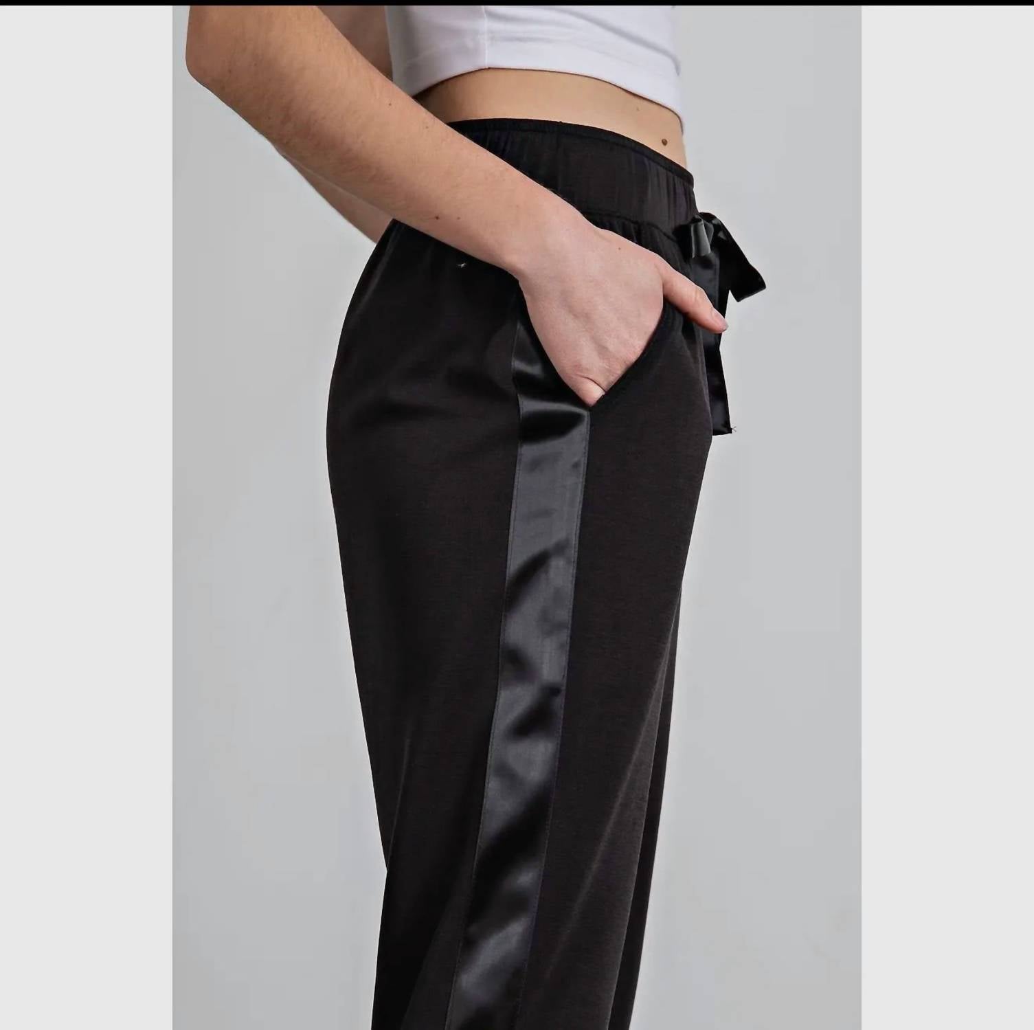 Rae Mode - Modal Scuba Jogger With Side Satin Detail