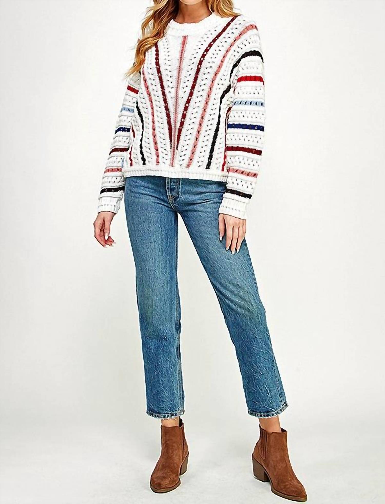 See And Be Seen - Samantha Striped Sweater