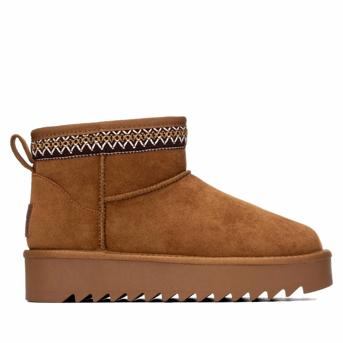 Refresh - Women's Platform Suede Ankle Booties