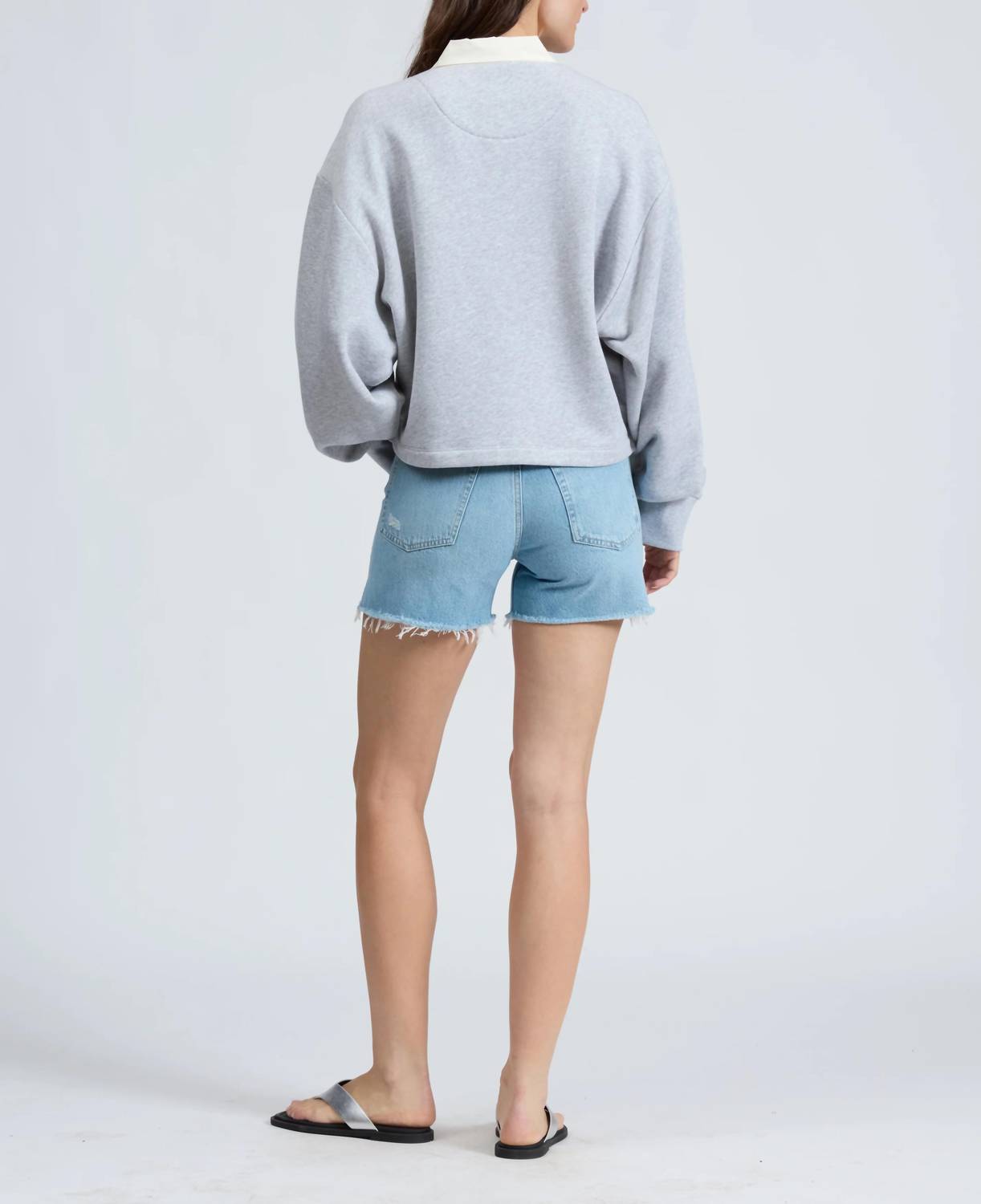 Rag & Bone - Vintage Terry Oversized Polo Sweatshirt