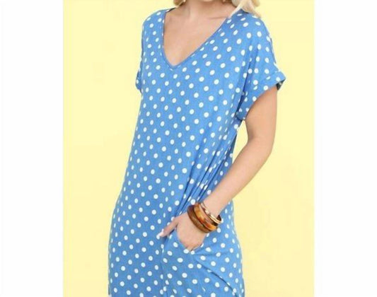 Ninexis - Short Sleeve Vneck Maxi Dress With Pockets
