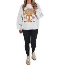 Pressbox - Women's Tennessee Volunteers Crewneck Fleece Sweatshirt