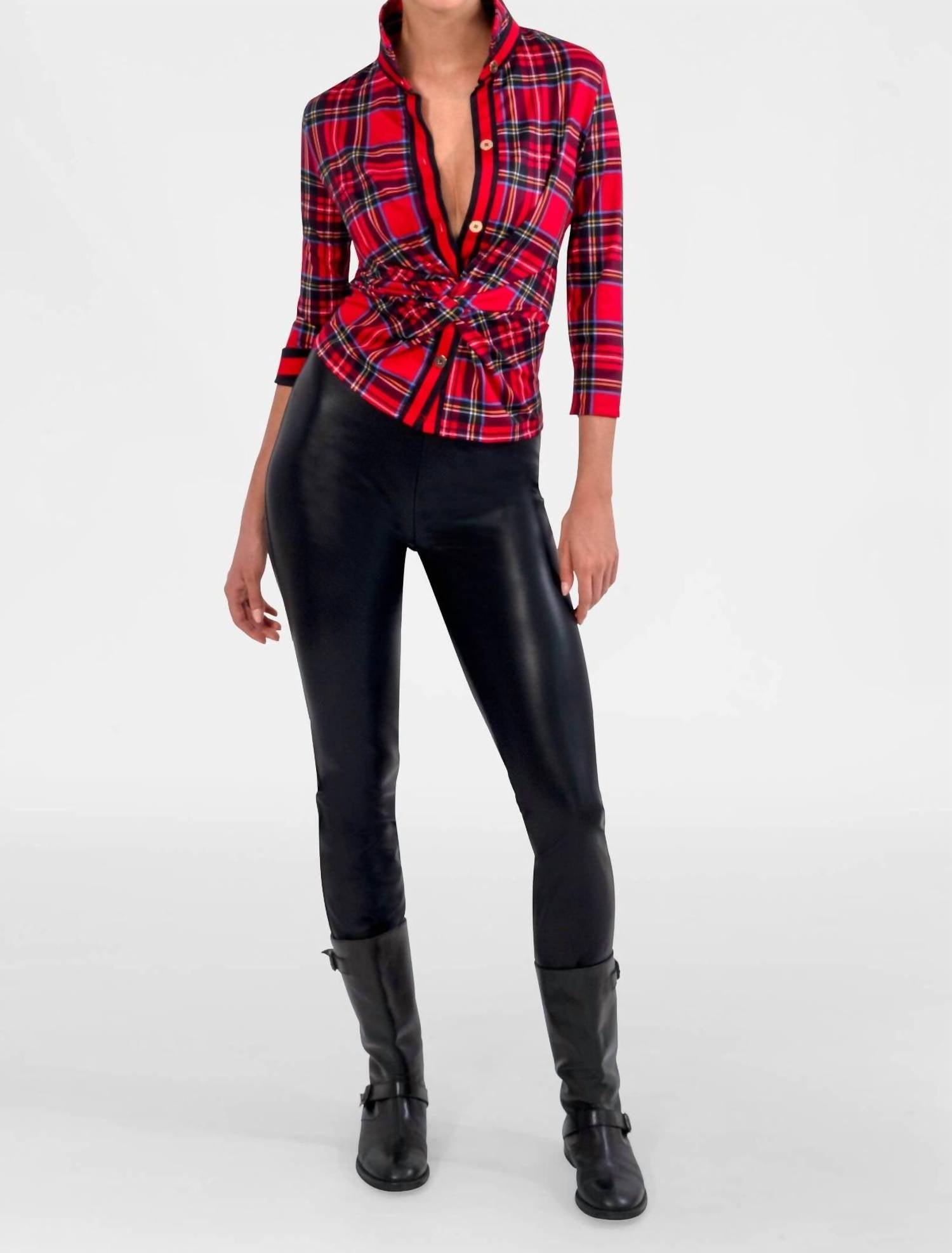 Gretchen Scott - Gripeless Pull On Leatherette Pants