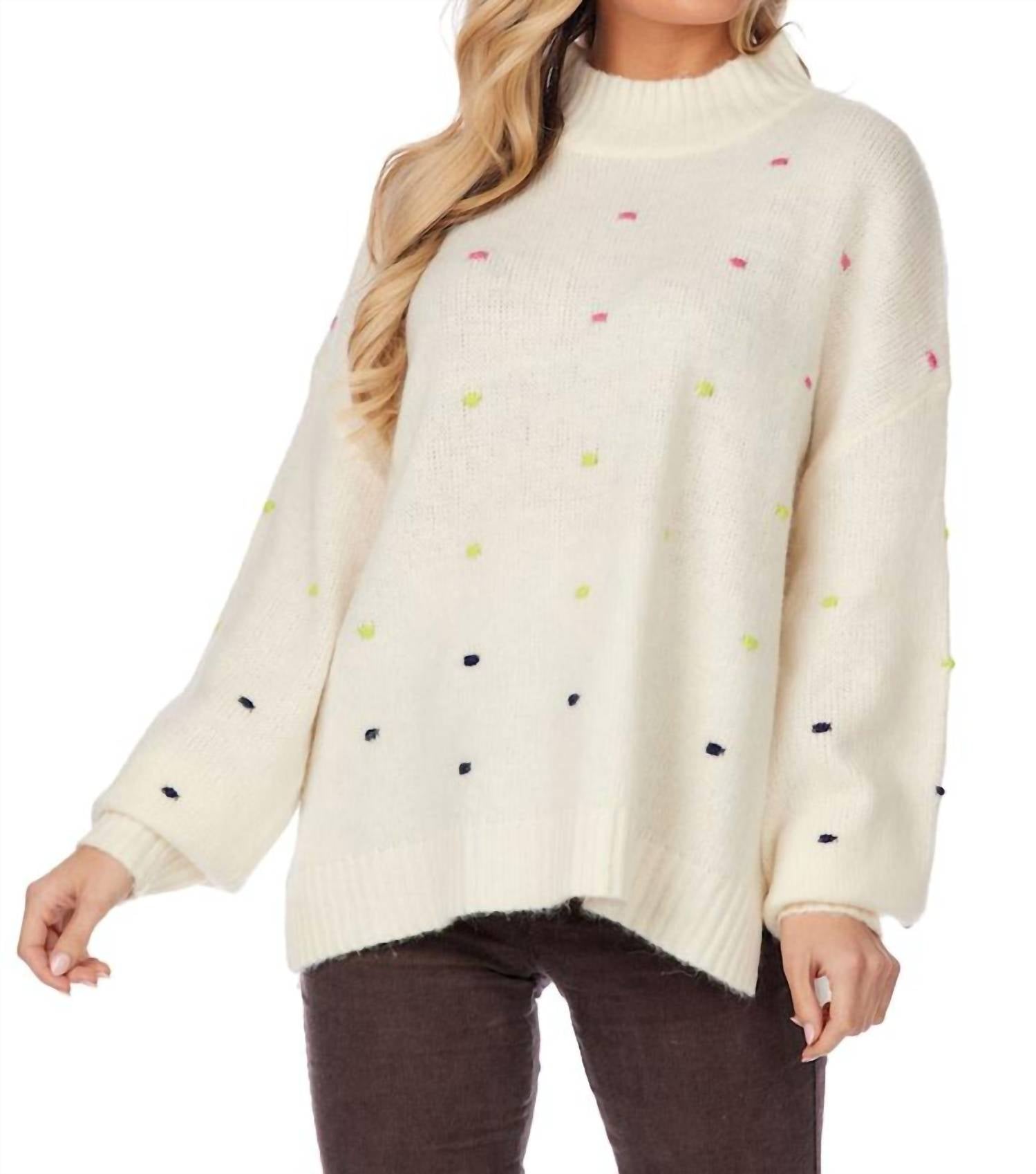 Mudpie - NOVIE POM POM SWEATER