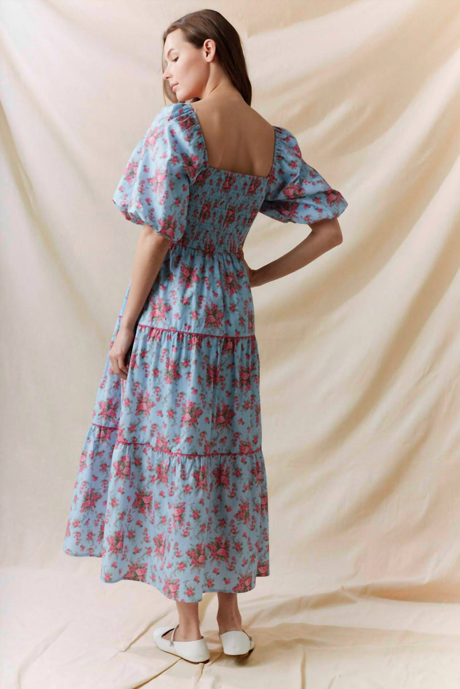Peach Love - Front Tied Maxi Dress