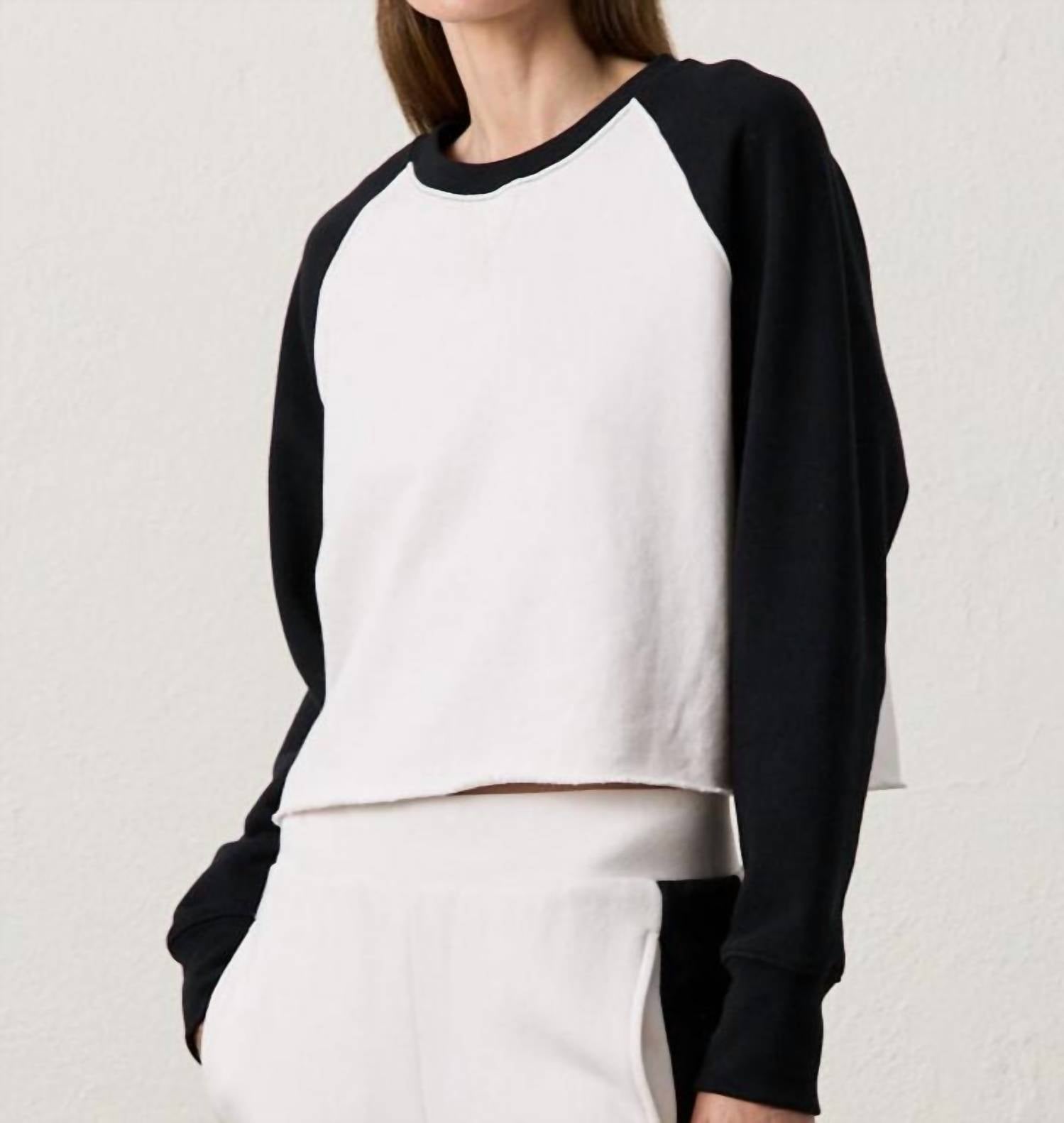 Nsf - Marco Crop Raglan Crew Sweatshirt