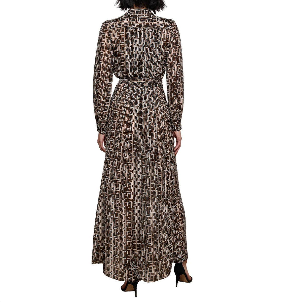 L'Agence - Klaudia Silk Shirt Dress