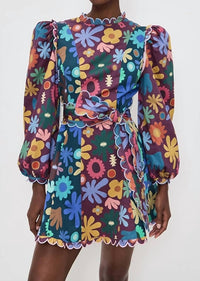 Celia B - Gozo Puff Sleeve Mini Dress