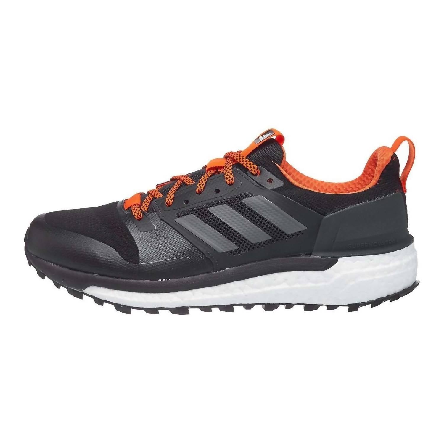 adidas Men's Supernova Trail Running Shoes in carbon - men's shoe - detail view