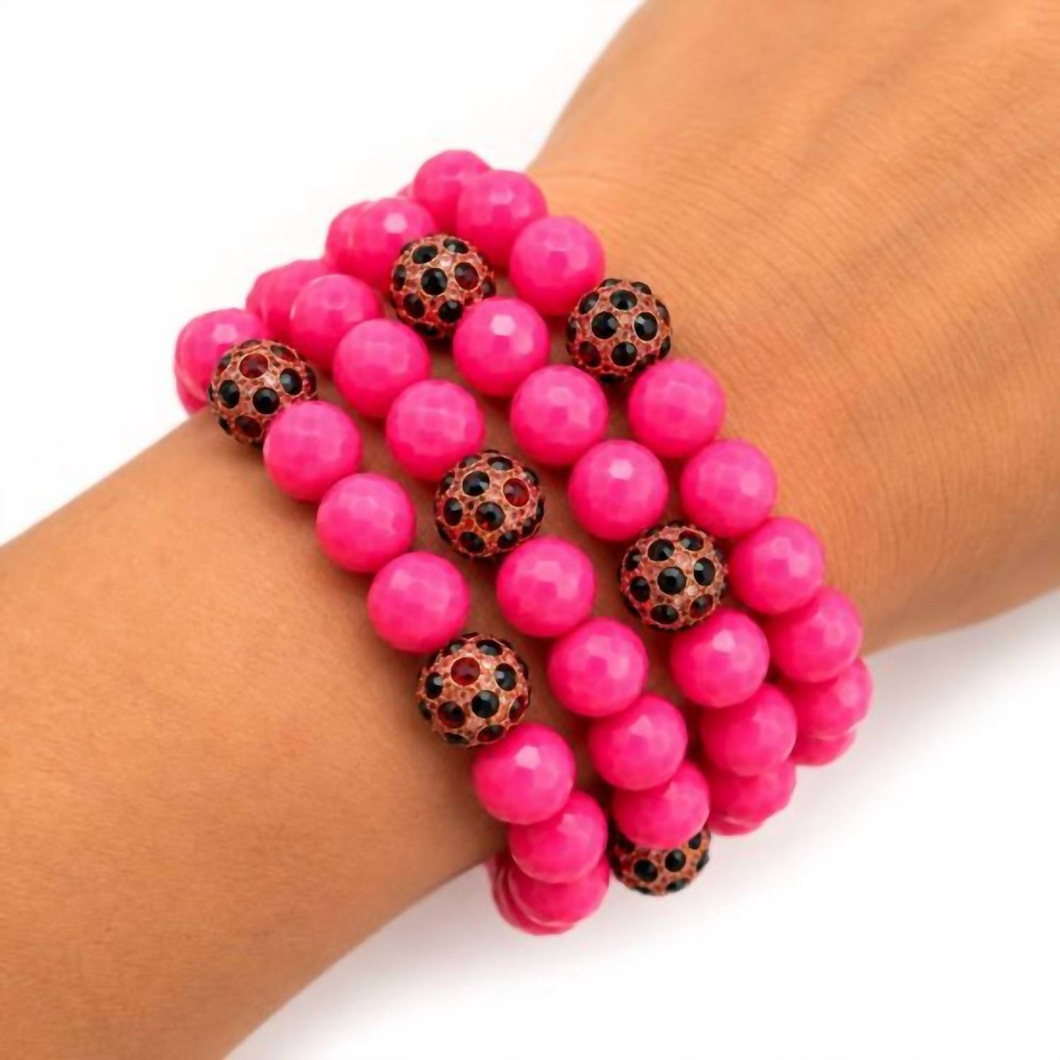 Sparkly South Wholesale - Women's Crystal Leopard Accent Stretch Bracelet