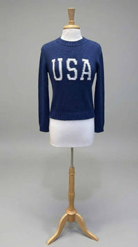 Alashan Cashmere - Usa Reverse Jersey Crew Sweater
