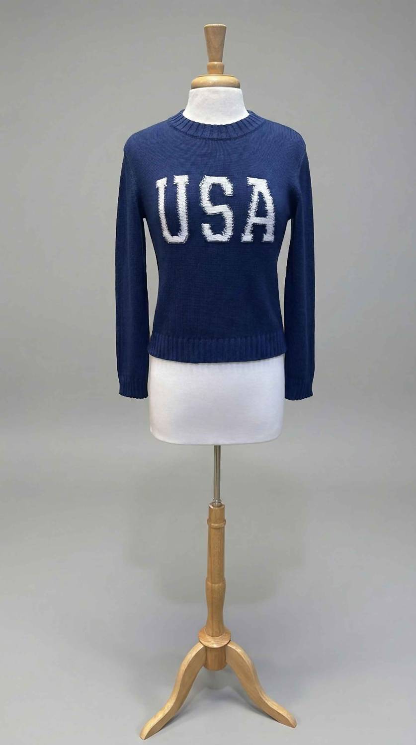 Alashan Cashmere - Usa Reverse Jersey Crew Sweater