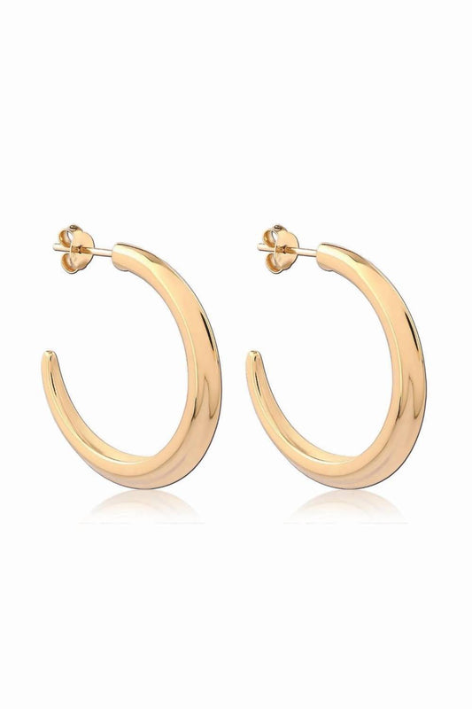 Astor & Orion - Women's Crescent Large Hoops Earrings