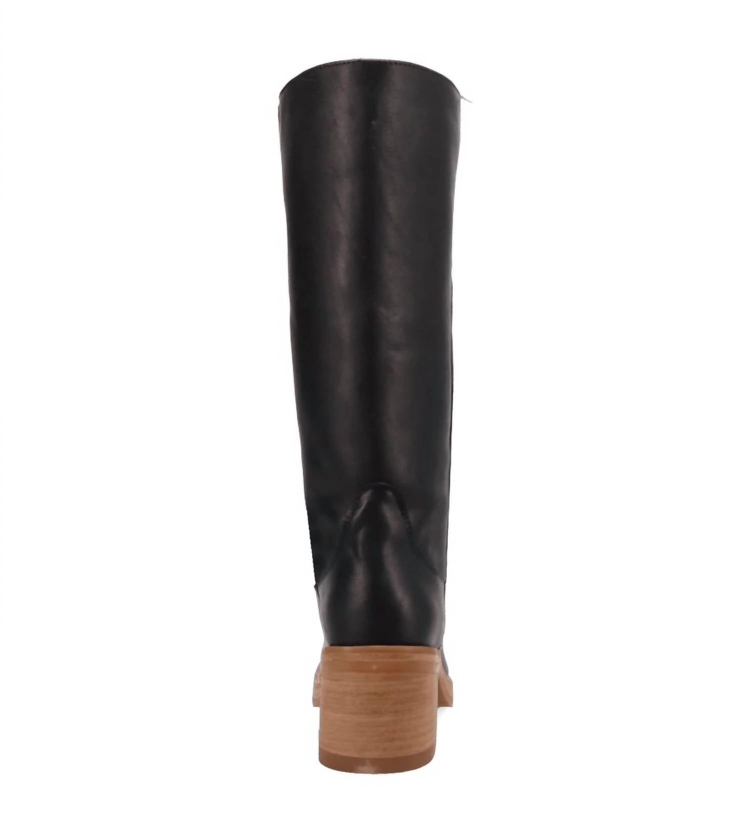 DAN POST. Women's Vagabond Leather Boot in black - women's shoe - view 4