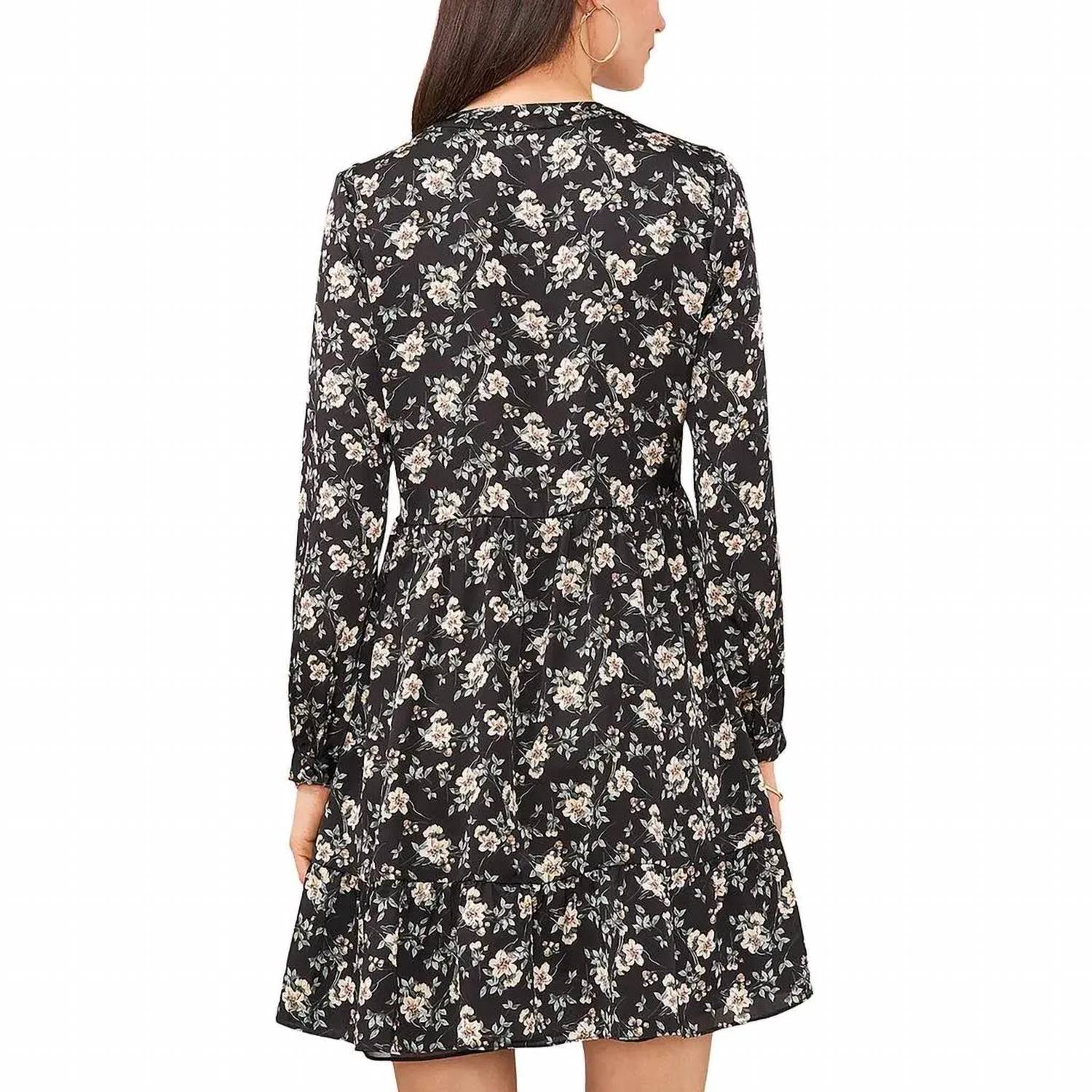 Vince Camuto - Floral Long Sleeved Mini Dress