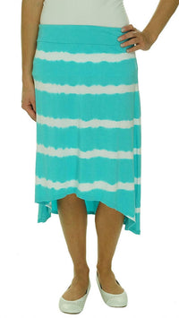 Soybu - Women's Activewear Striped Hi Low Skirt