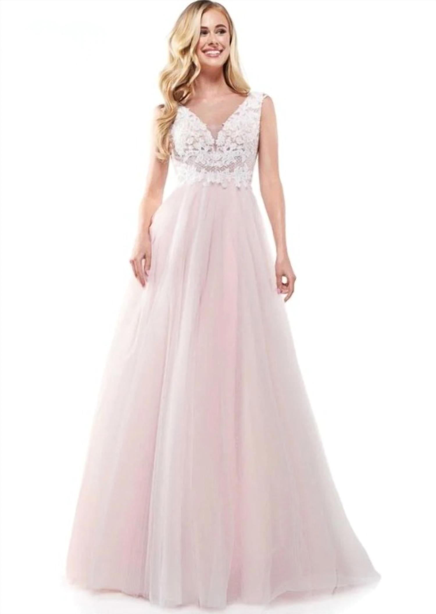 Colors Dress - Embellished Bodice Gown
