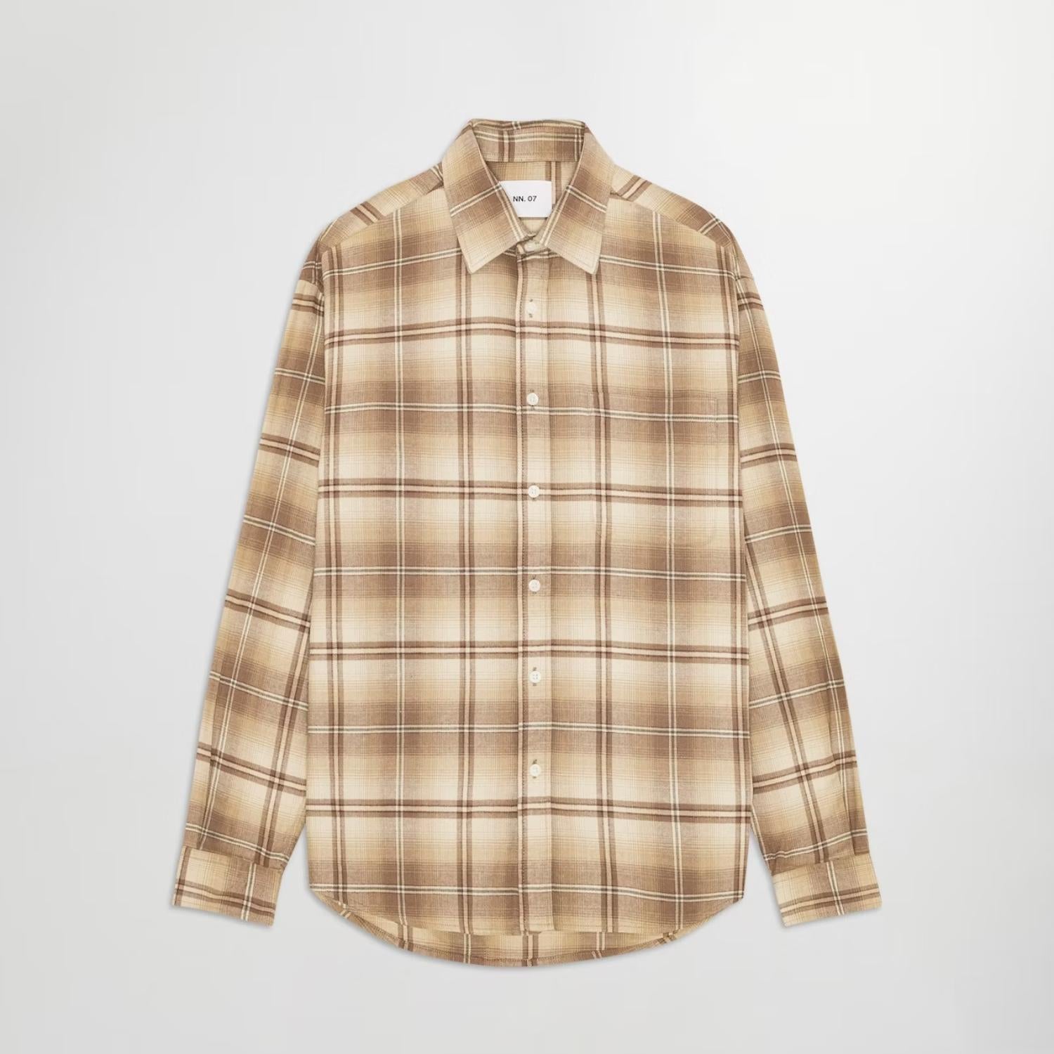 Nn07 - Deon Long Sleeve Flannel Shirt