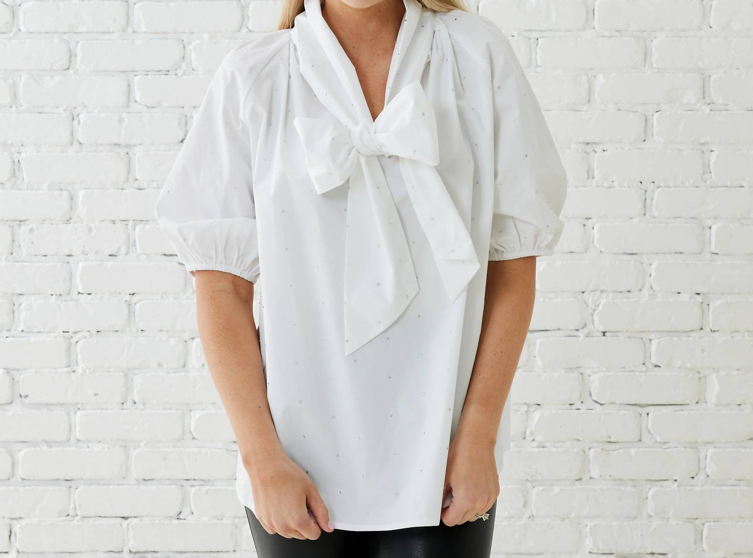 Caryn Lawn - Ryan Bow Sparkle Top