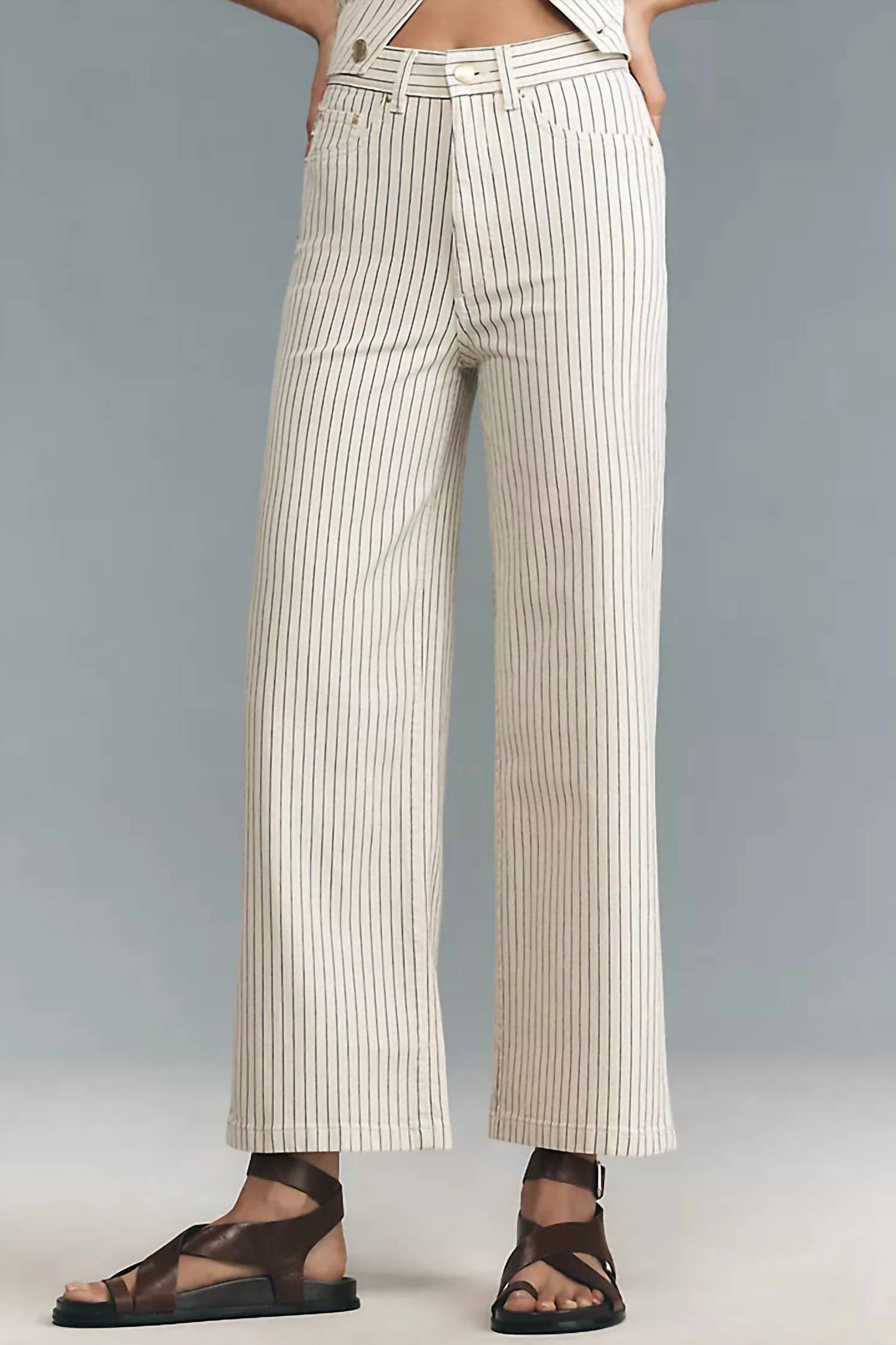 Dl1961 - Women'S - Hepburn High Rise Ankle Wide Leg Pants