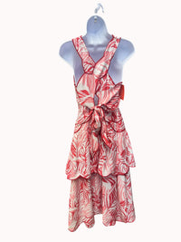 Fate - Tropical Print Cutout Halter Dress