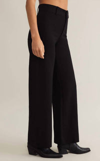 Z Supply Do It All Rilynn Pant in black 1 - women's pants - alternate view