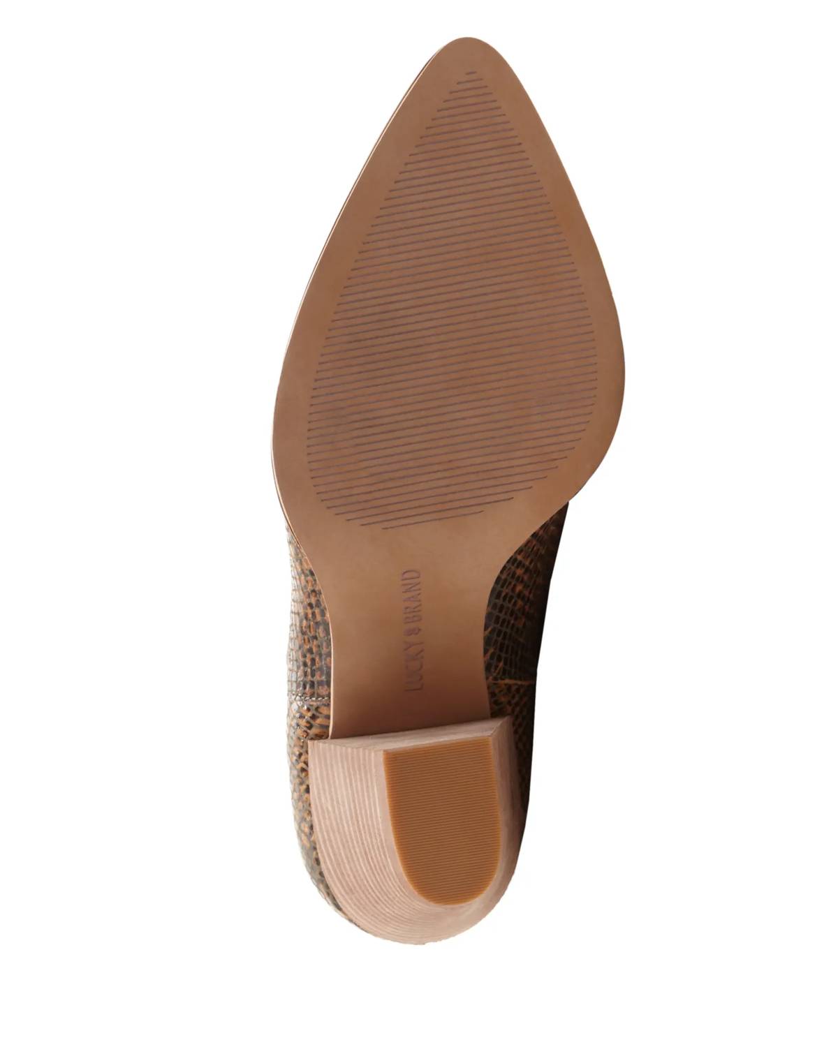 Lucky Brand - Women's Adalan Block Mid Heel Fashion Pointed Toe Ankle Boots