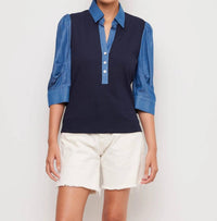 Fifteen Twenty - Women's Camden Contrast Henley Top