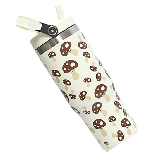 42Pops - Mushroom Print Stainless Steel Insulated 30 Oz Tumbler