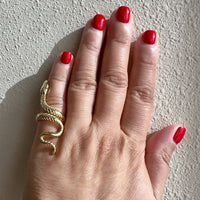 Jagged Halo Jewelry - Women's Reputation Snake Wrap Ring