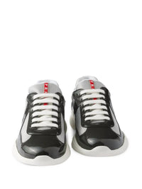 Prada - Men's Y2k Mesh Nylon America Cup Patent Leather Low Profile Sneakers