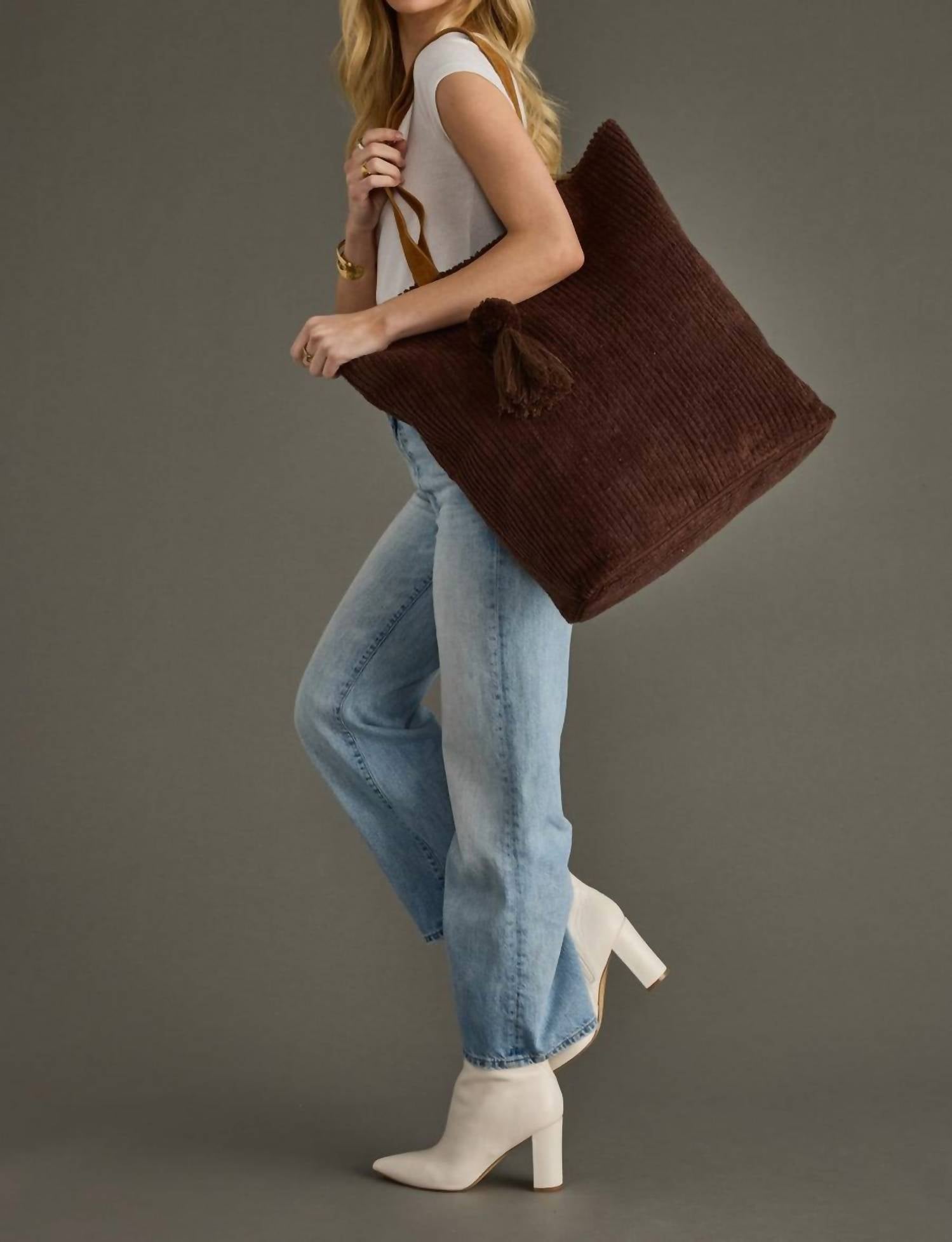 Panache Apparel - Corduroy Tote