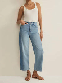 Z Supply - Luna Stretch High Rise Denim Crop Pant
