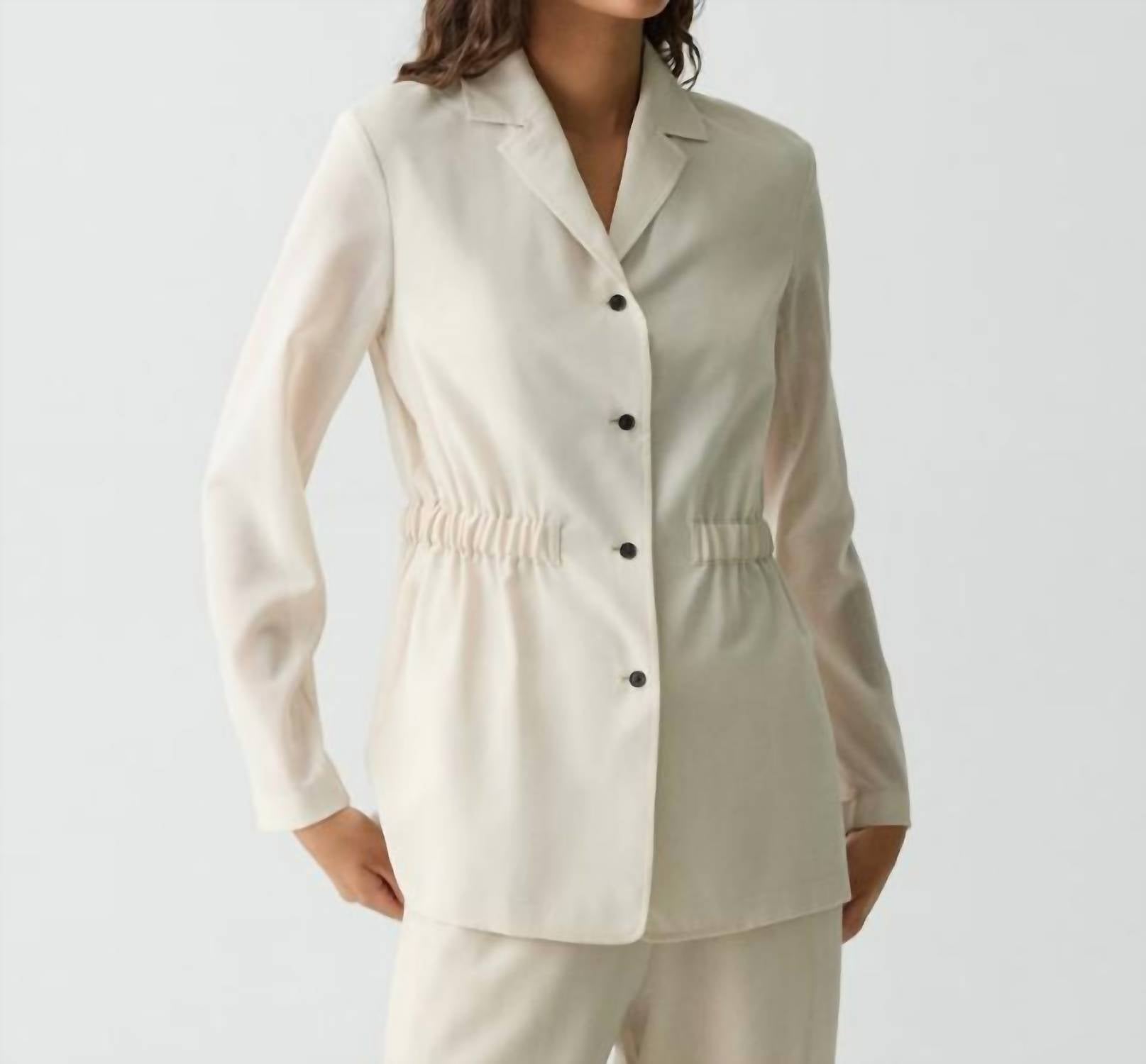 Theory Cinch Waist Jacket in sand - women's jacket