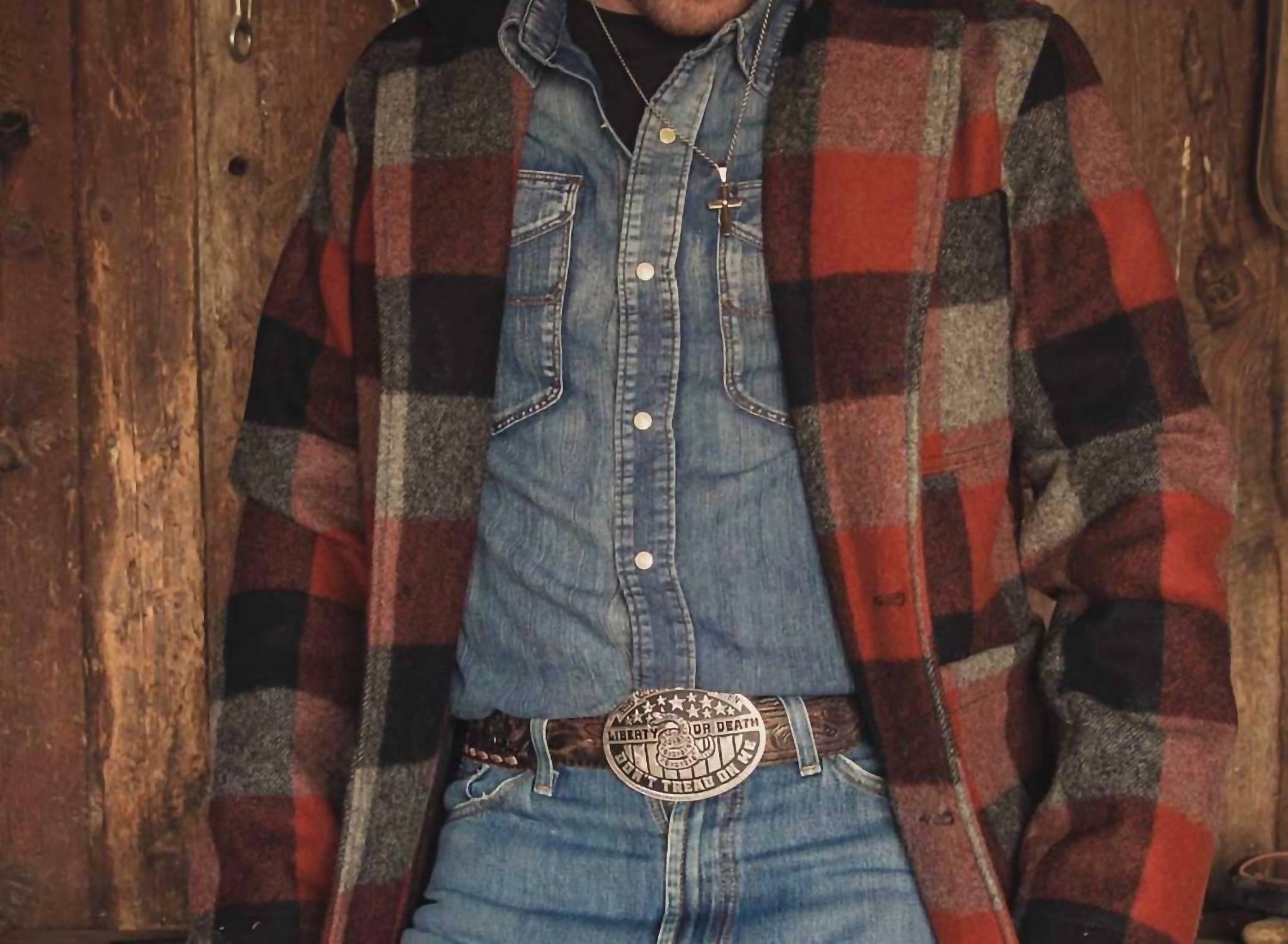 Montana Silversmiths - Liberty Or Death Don't Tread On Me Buckle